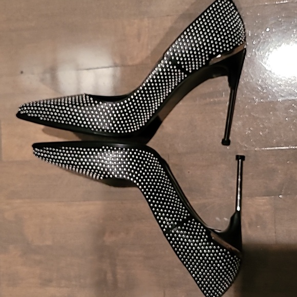 Alexander McQueen Black Heels 👠 Size 39.5 - Picture 6 of 9
